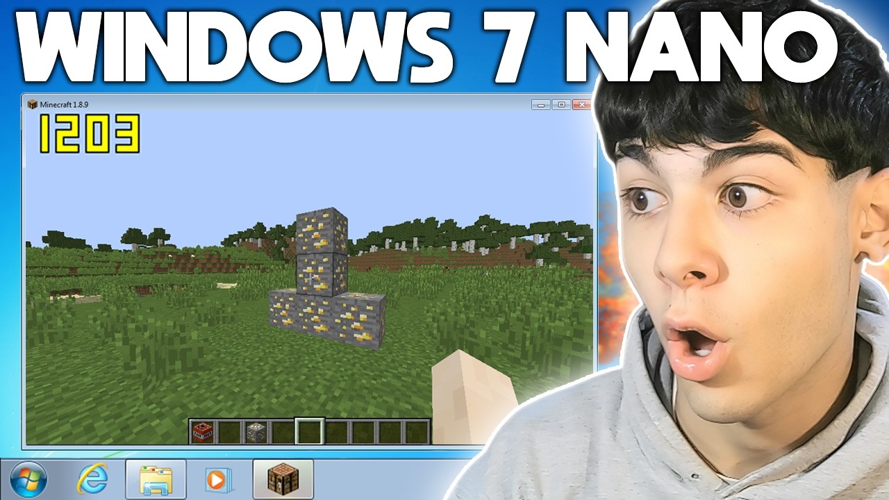 PROBE EL WINDOWS 7 MAS LIGERO DE LA HISTORIA 312MB || NANO 7 — OptiJuegos