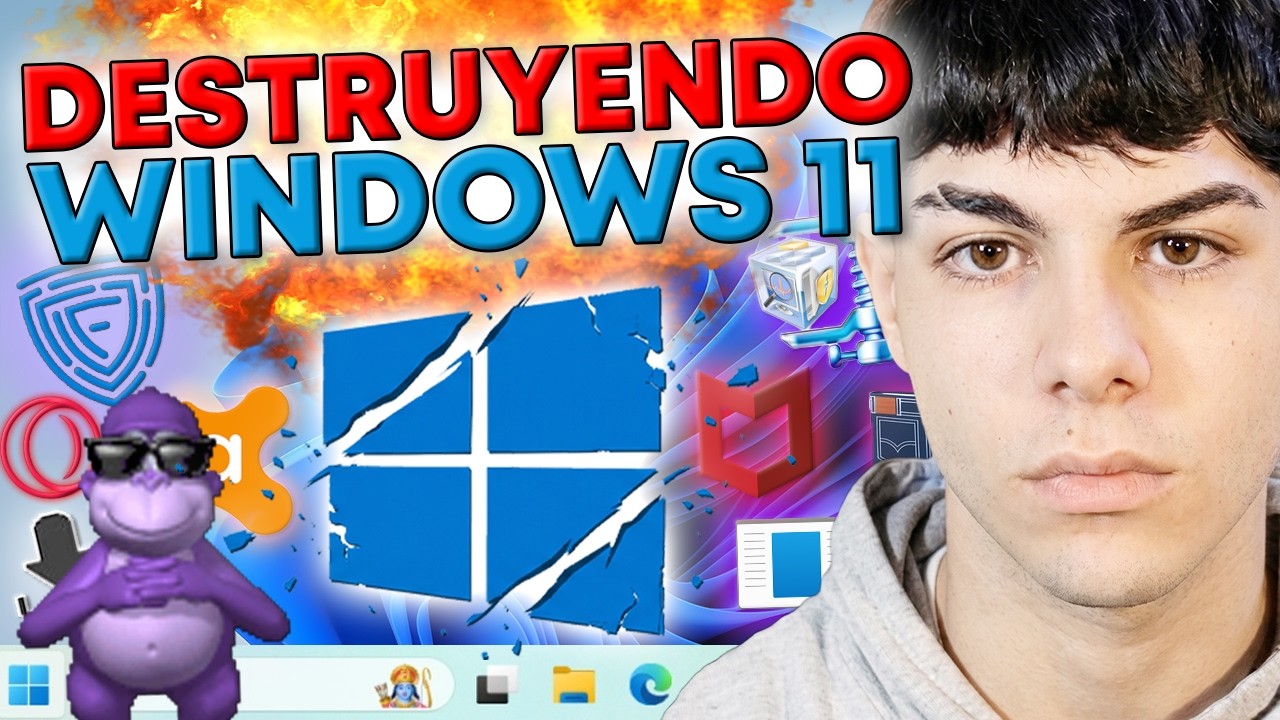 DESTRUYENDO WINDOWS 11 CON VIRUS Y ANUNCIOS — OptiJuegos